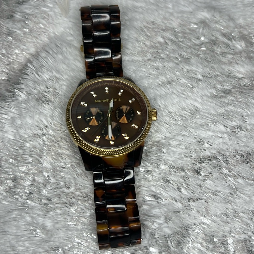 Tortoise Shell Mk Watch - image 1